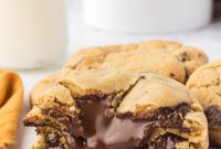 How to Make Nutella Stuffed Chocolate Chip Cookies