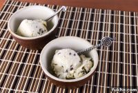 No Churn Banana Ice Cream with Mini Chocolate Chips and Coconut