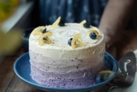 Lemon Blueberry Ombre Layer Cake Recipe