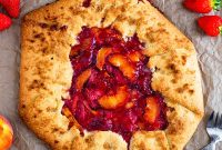 Rustic Strawberry Peach Galette Recipe with Flaky Buttery Crust
