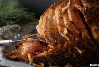 Slow Cooker Honey Mustard Glazed Ham