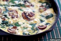 Savory Mushroom and Spinach Frittata Recipe
