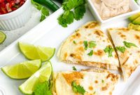 Crispy Chicken Quesadilla Recipe with Gooey Cheese