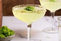 Lemon Drop Martini with Fir Tips