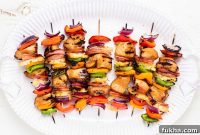 Grilled Hawaiian Teriyaki Chicken Skewers with Pineapple