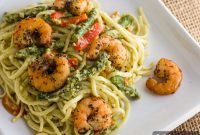 Smoked Shrimp Pesto Linguine Recipe
