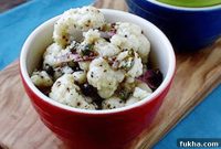Warm Roasted Cauliflower Salad with Lemon and Parmesan