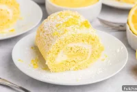 Zesty Lemon Swiss Roll Cake Recipe