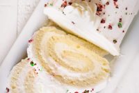 Snow White Roll Cake Recipe with Whipped Cream Filling