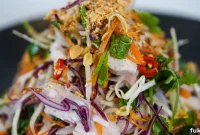 Vietnamese Chicken Salad with Fresh Herbs and Tangy Dressing