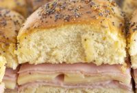Brown Sugar Ham and Cheese Sliders Recipe with Sweet Glaze