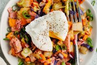 Crispy Corned Beef Hash with Poached Eggs