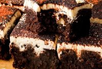 Mascarpone Tiramisu Brownies with Espresso-Soaked Ladyfingers