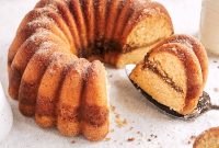 Snickerdoodle Bundt Cake Recipe with Cinnamon Sugar Glaze