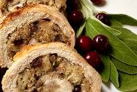 Herb-Stuffed Turkey Roulade Recipe for Holiday Dinner