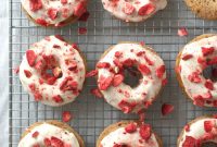 Strawberry Donuts with Cream Cheese Glaze Recipe