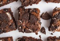 Fudgy Oreo-Stuffed Brownies Recipe