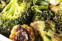 Crispy Herb-Roasted Brussels Sprouts and Broccoli