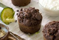 Fudgy Gluten Free Double Chocolate Zucchini Banana Muffins