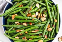 Green Beans Almondine Recipe with Toasted Almonds