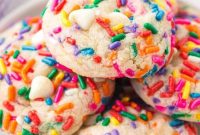 Funfetti Cookies Recipe with Rainbow Sprinkles