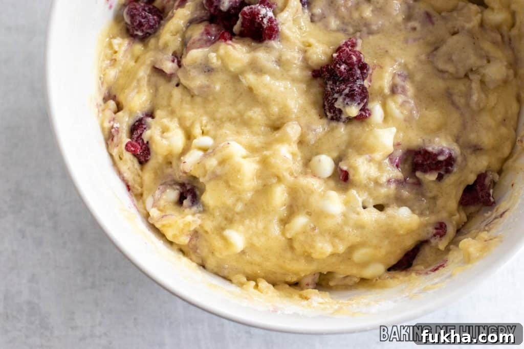 batter with mix-ins in bowl