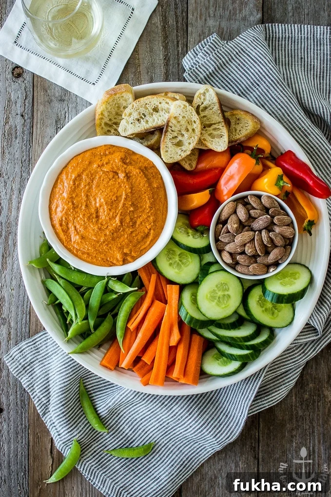 Crudités with Romesco Sauce