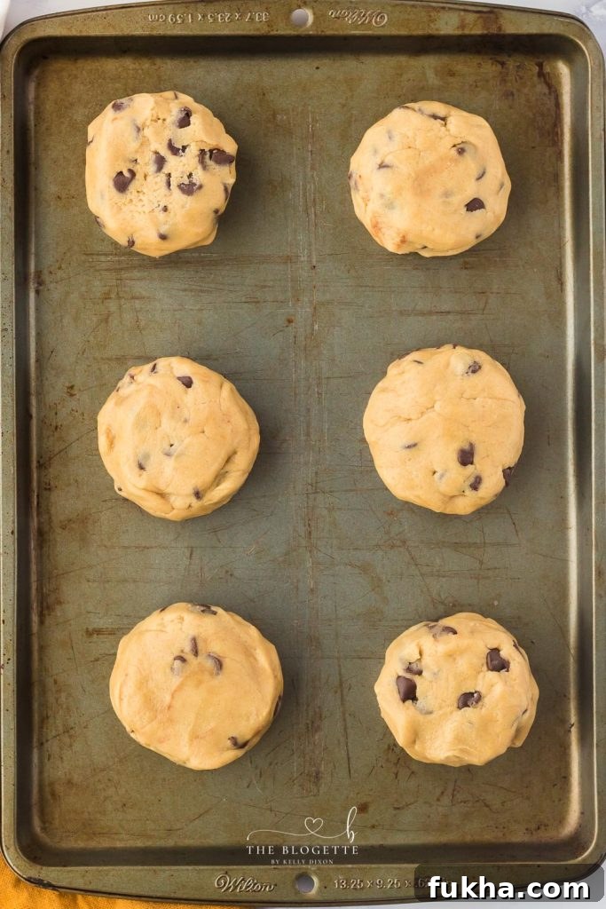 How to Make Nutella Stuffed Chocolate Chip Cookies 5 Cookie Dough with Nutella inside