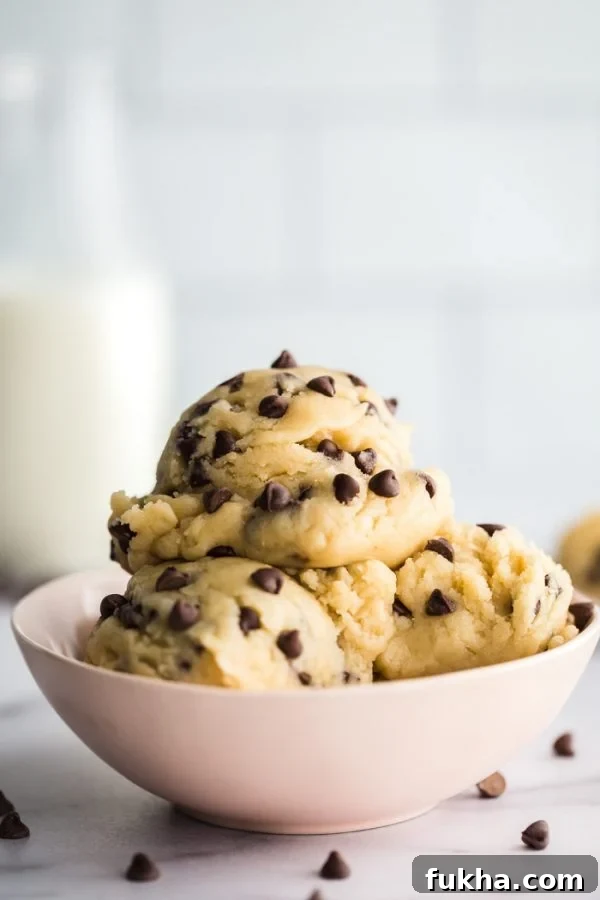 edible chocolate chip cookie dough
