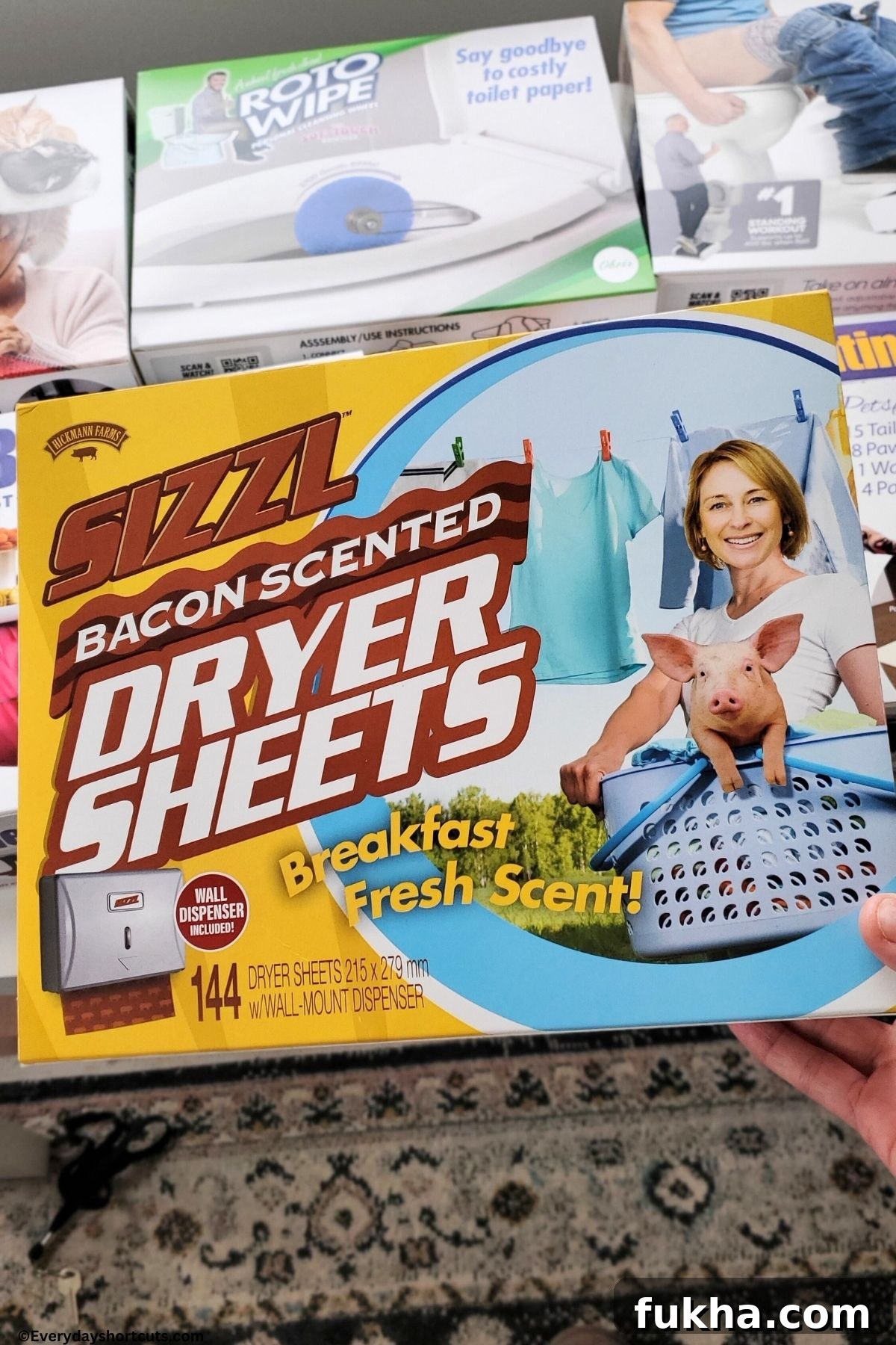 bacon scented dryer sheets