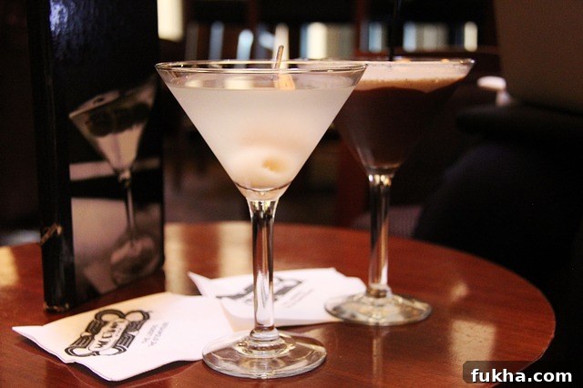 gluten free cocktail in a martini glass
