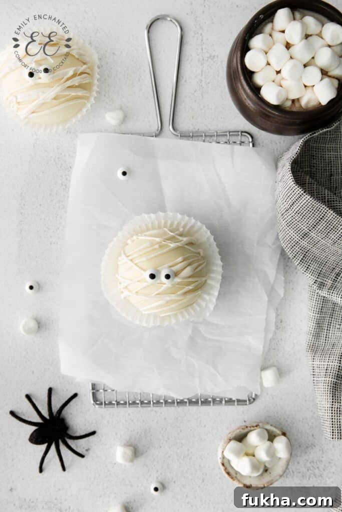 Mummy Hot Chocolate Bombs