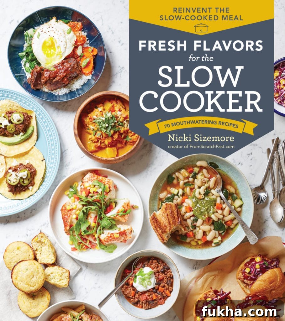 Slow-Cooker Beef Chili Recipe with Rich Smoky Flavor 3 Book cover of Fresh Flavors for the Slow Cooker.