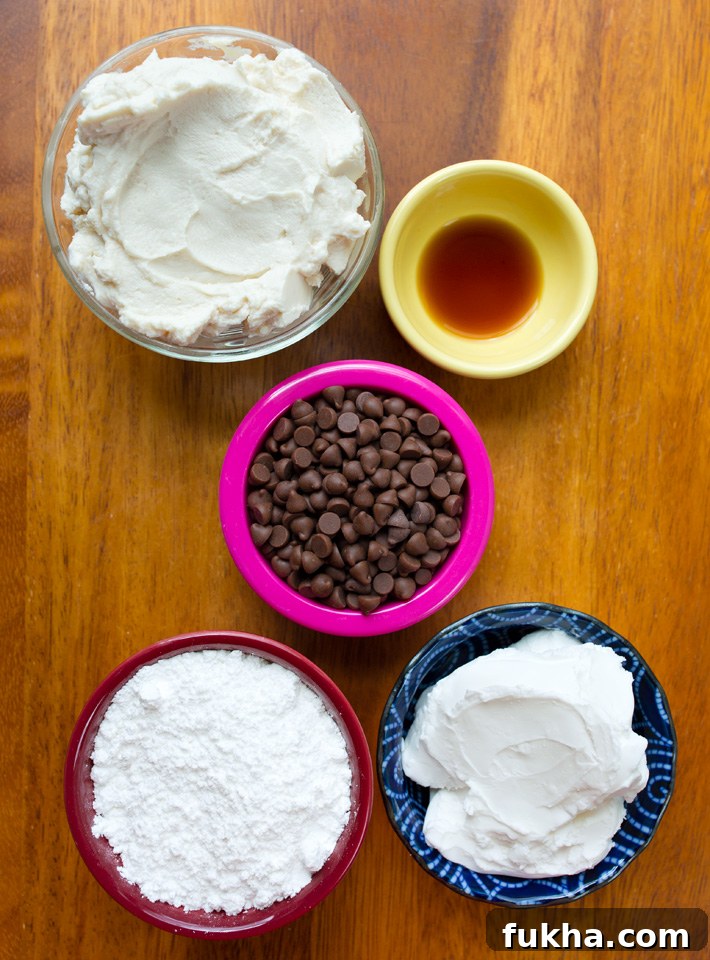 Ricotta Cannoli Dip Ingredients Ricotta Cannoli Dip Ingredients