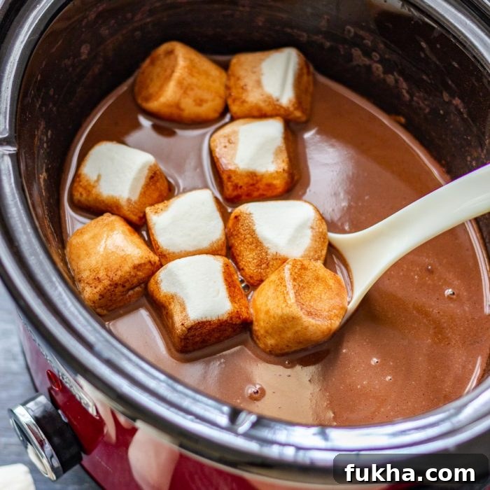 Homemade Slow Cooker Hot Chocolate