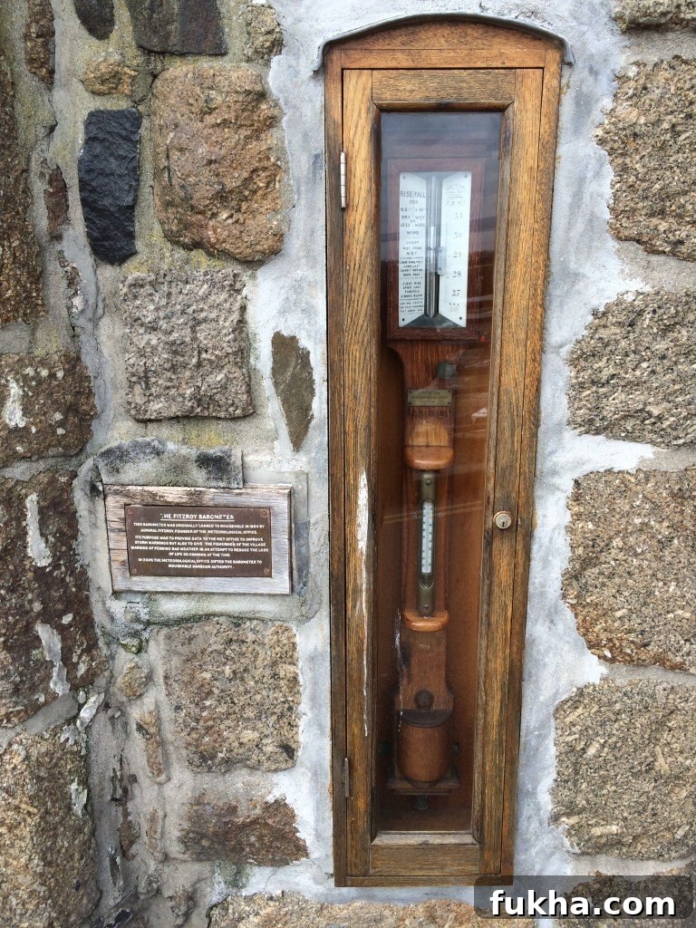 Fitzroy Barometer, Founder of the Meteorological Society, Storm Warnings, Mousehole Harbour Authority, Mousehole Cornwall, Places to go in Cornwall, Days out in Cornwall, Daisies & Pie, Daisies and Pie