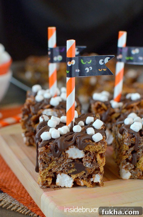S'mores Toffee Bark Recipe: Campfire Candy 3 Pumpkin S'mores Rice Krispie Treats
