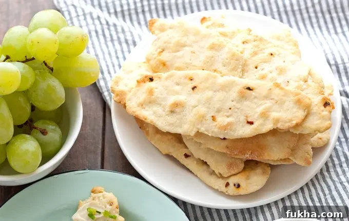 Homemade red pepper flatbread crackers