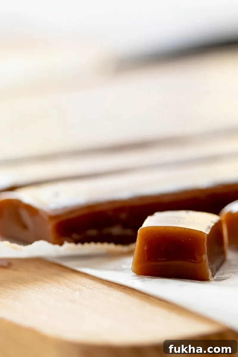 How to Make Chai Tea Caramels at Home 6 backlit shot of homemade caramels