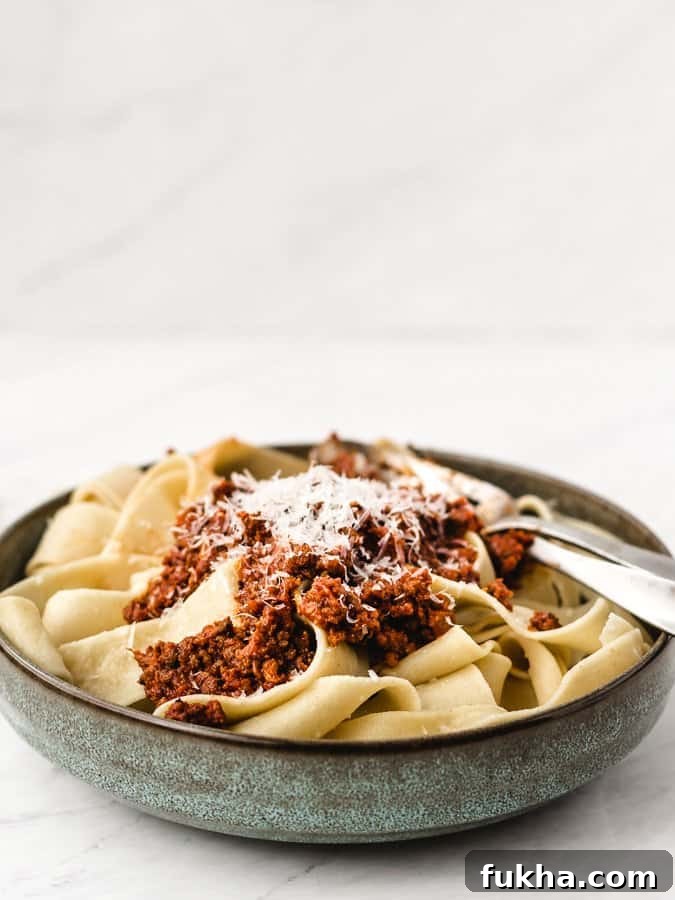 Bolognese close-up