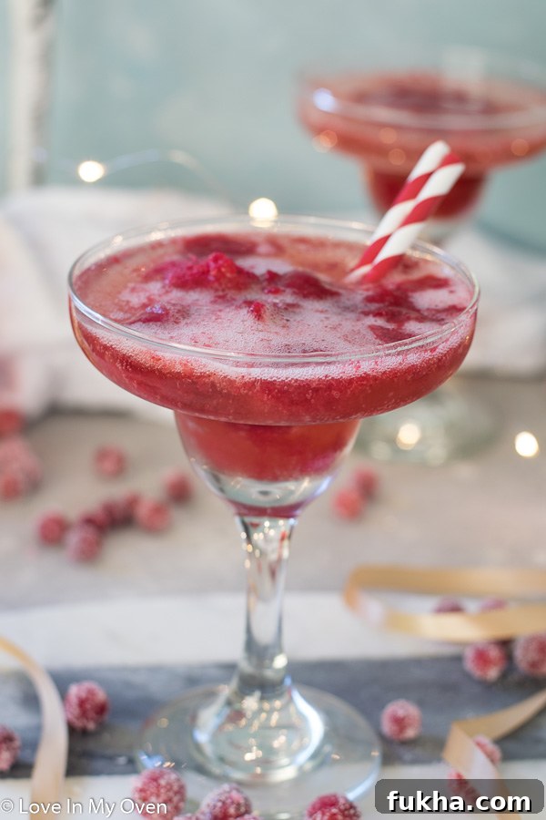 cranberry sorbet champagne float