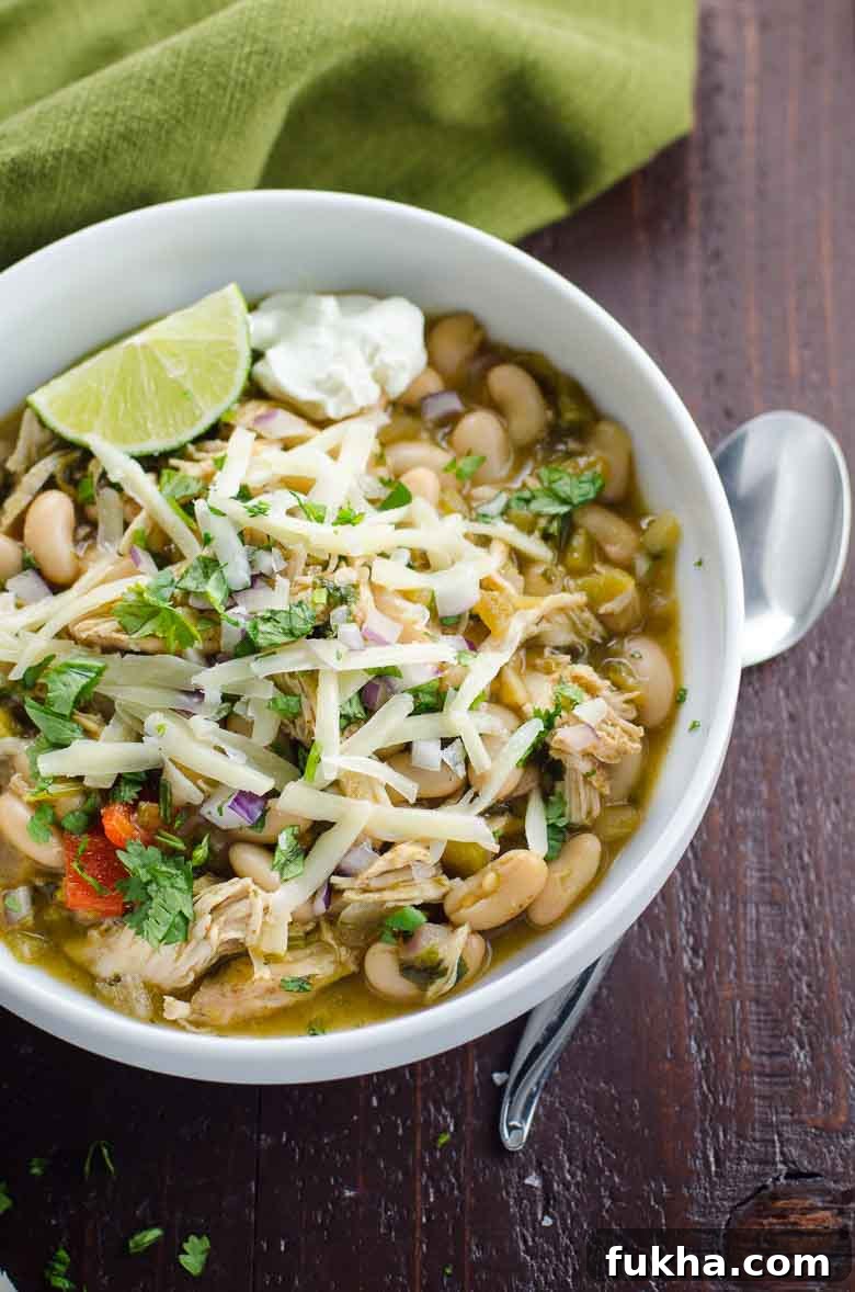 White Chicken Chili Recipe with White Beans 2 White Bean Chicken Chili 780 | Umami Girl