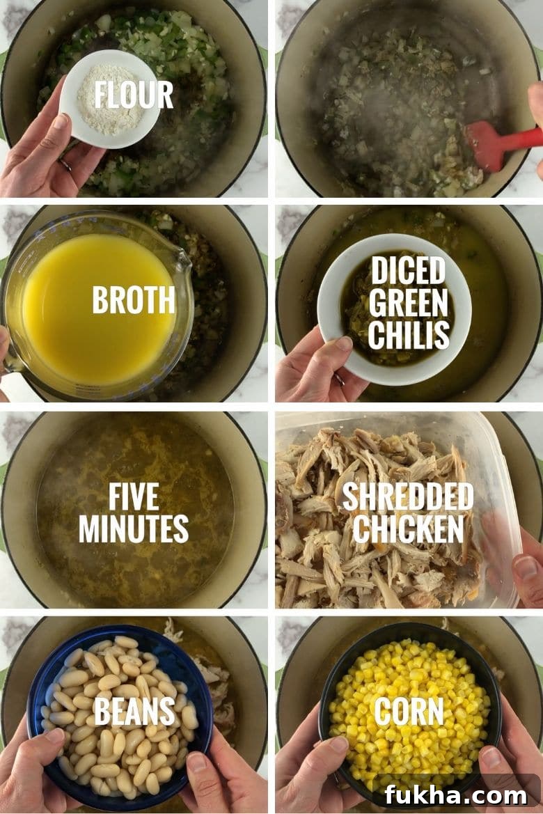 White Chicken Chili Recipe with White Beans 4 Chicken and White Bean Chili Ingredients and Process 2 _ Umami Girl