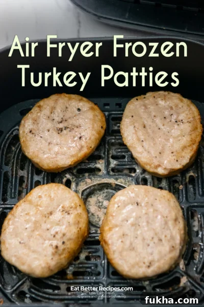 Air Fryer Frozen Turkey Patties
