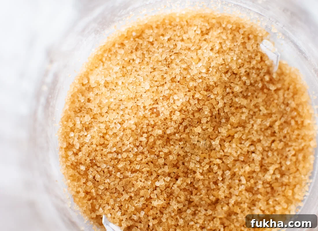 turbinado sugar in blender