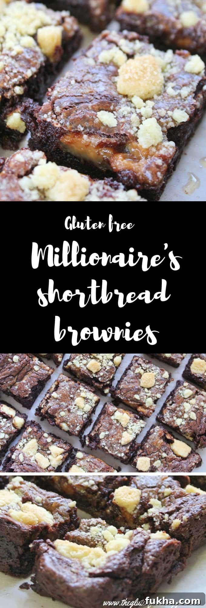 gluten free millionaire's shortbread brownies recipe - desserts - coeliac - easy fudgy brownies