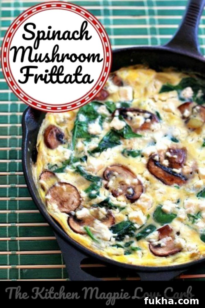 Savory Mushroom and Spinach Frittata Recipe 4 Mushroom Spinach Frittata # Frittata #Mushroomfrittata