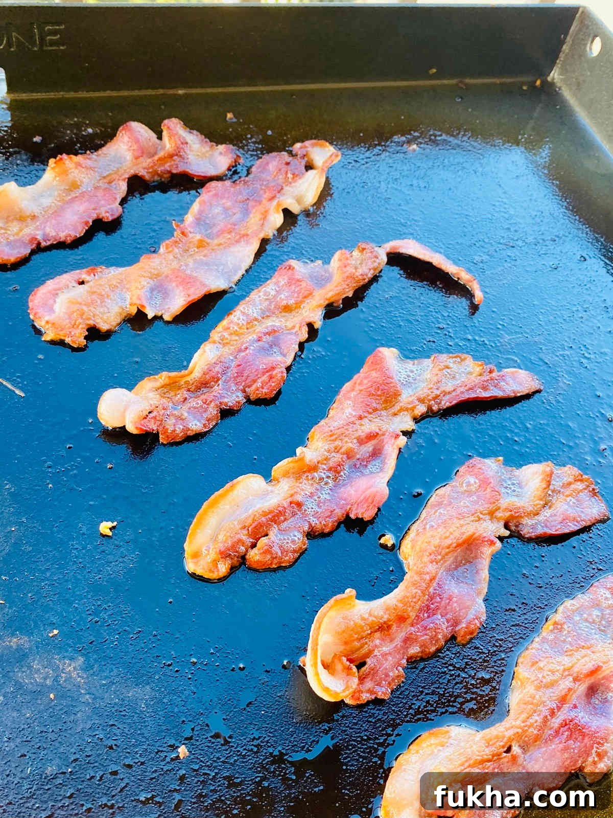 How to Cook Crispy Bacon on a Blackstone Griddle 3 bacon on Blackstone.