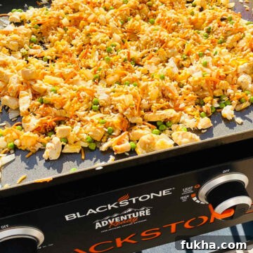 blackstone fried rice recipe on blackstone griddle.