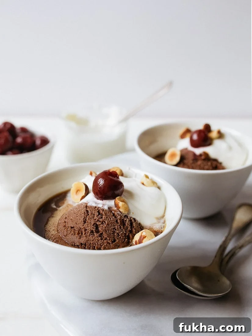 Hazelnut Mocha Affogato for Two. The best coffee dessert for two.